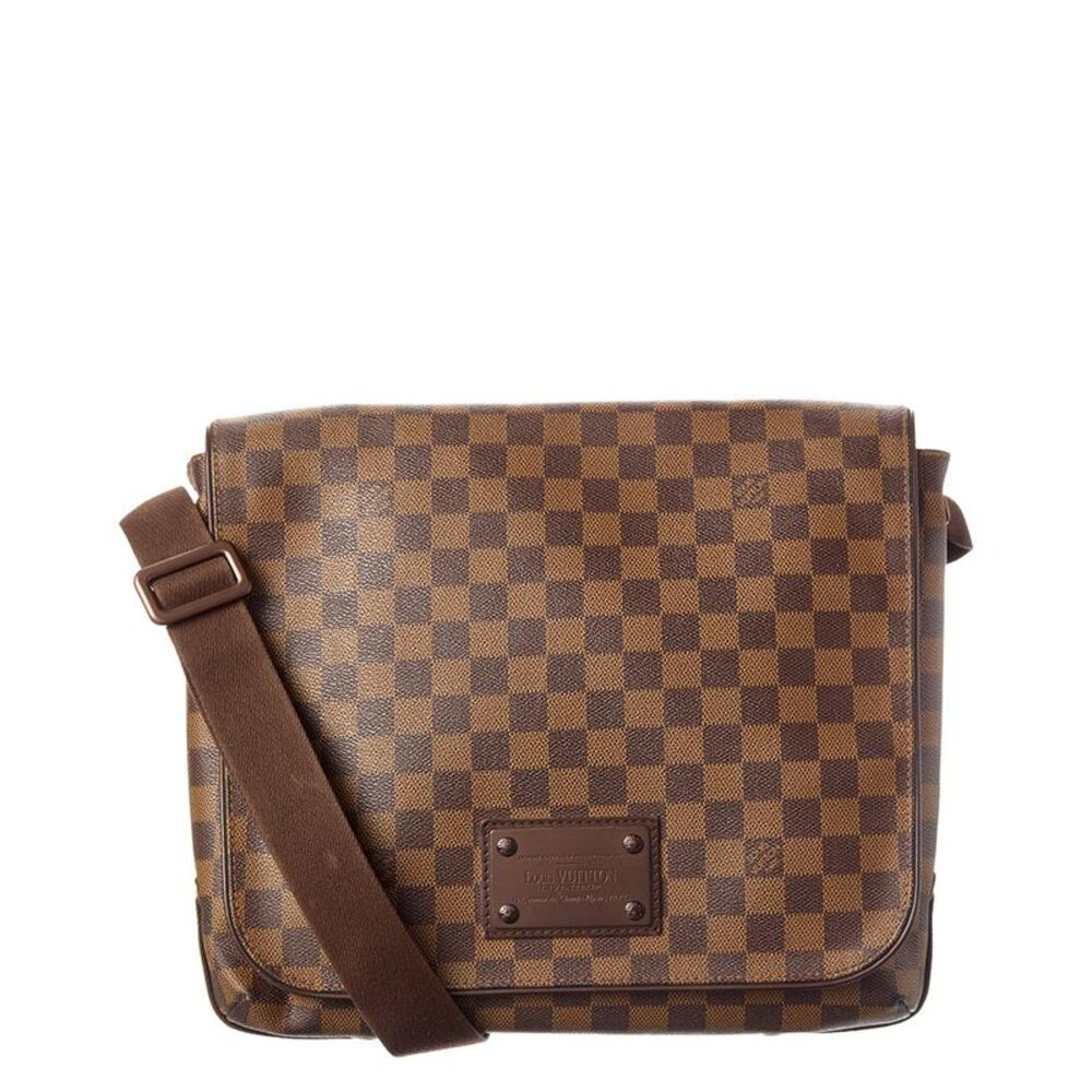 Louis Vuitton Brown Damier Ebene Brooklyn Mm (Authentic Pre-Loved)
